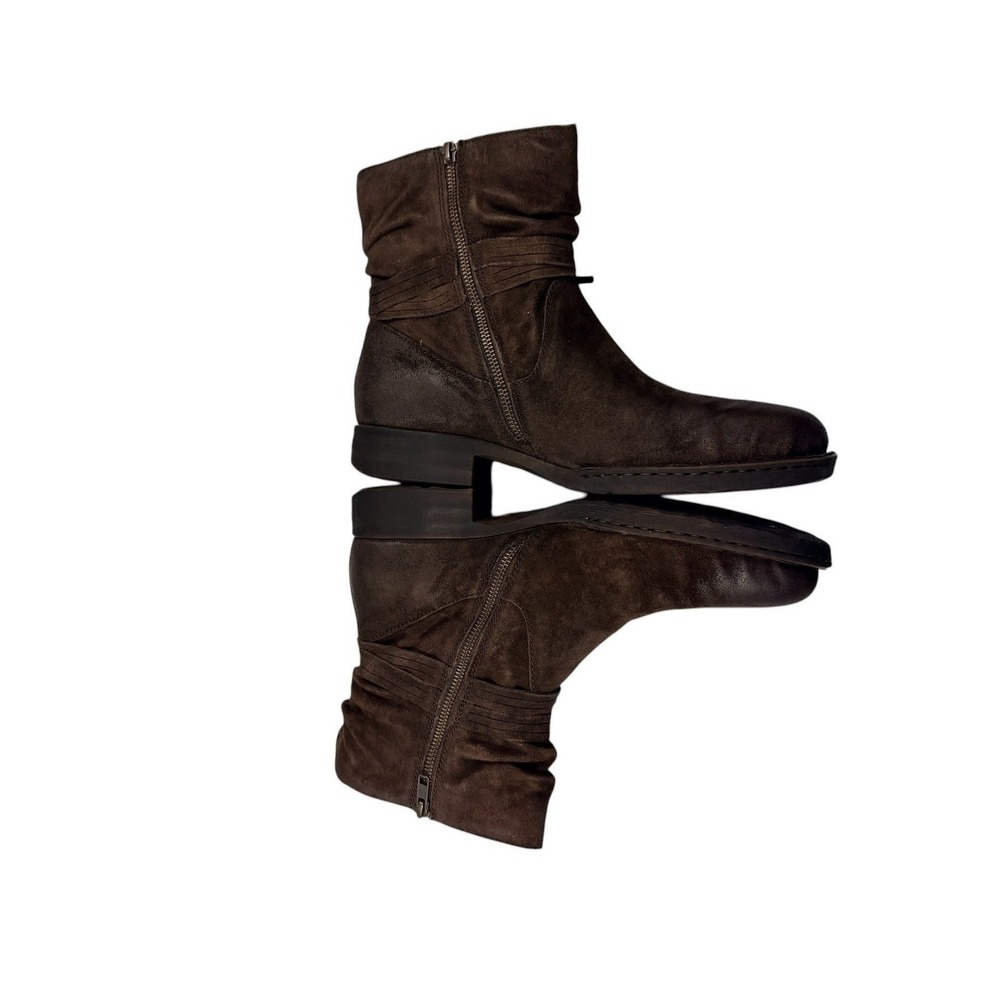 Born Cross Distressed Brown Leather Tassel Ankle Boots Womens 11 D70306 NEW - Picture 5 of 14